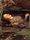 John Everett Millais Ophelia detail painting